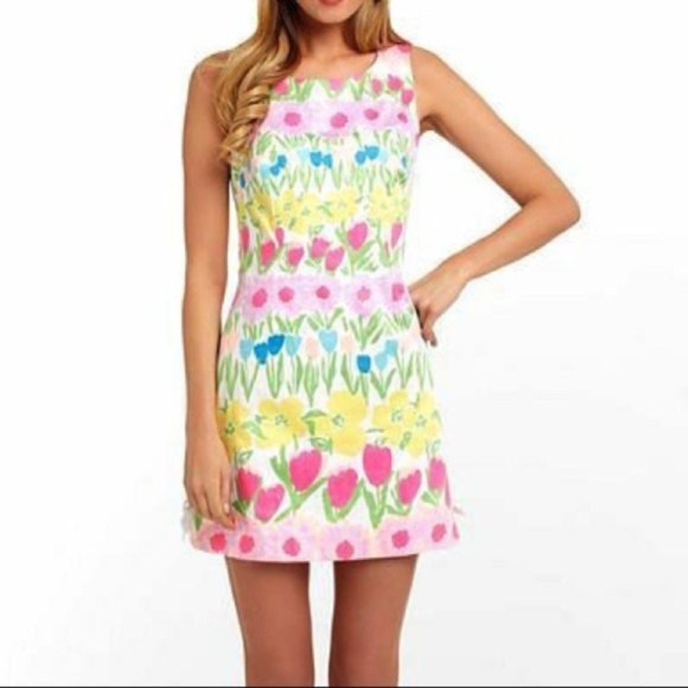Lilly Pulitzer Delia Shift in Floral Line Dance 2